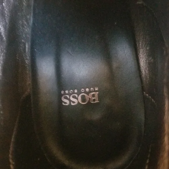 Boss black leather ankle boots - Picture 7 of 9